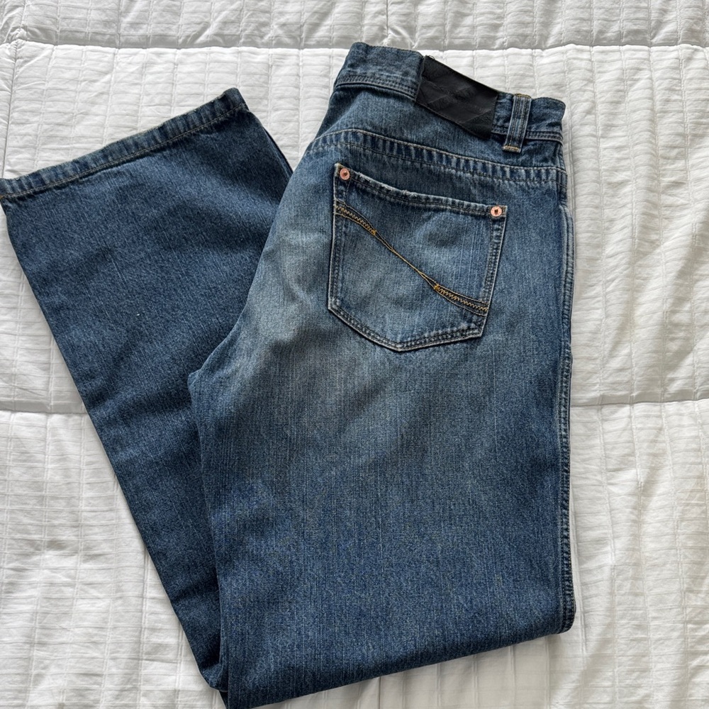 DKNY Men's Indigo Bootcut Jeans